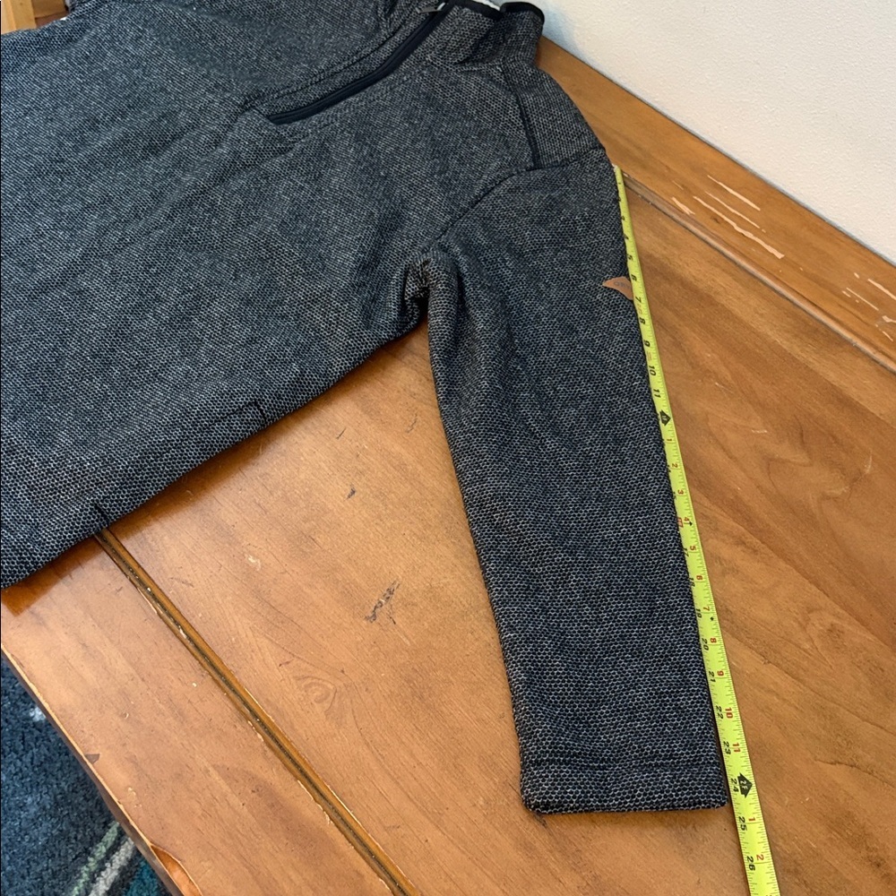 Orvis Faux Fur Lined Black Quarter-Zip Pullover Size Medium - Picture 7 of 12